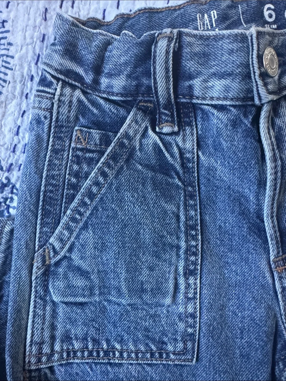 GAP Carpenter Slim Jeans - Light Blue Wash